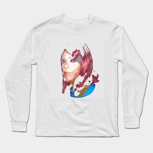 drag queen light background Long Sleeve T-Shirt